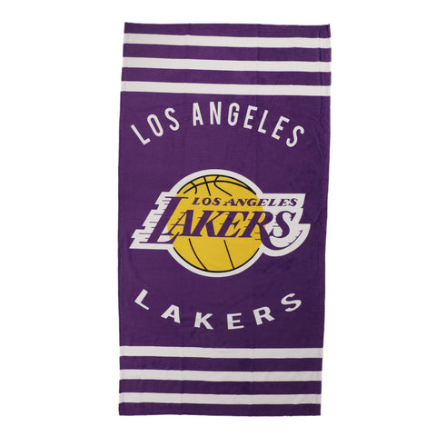 Northwest NBA Los Angeles Lakers "Stripes" Beach Towel, 30" x 60"