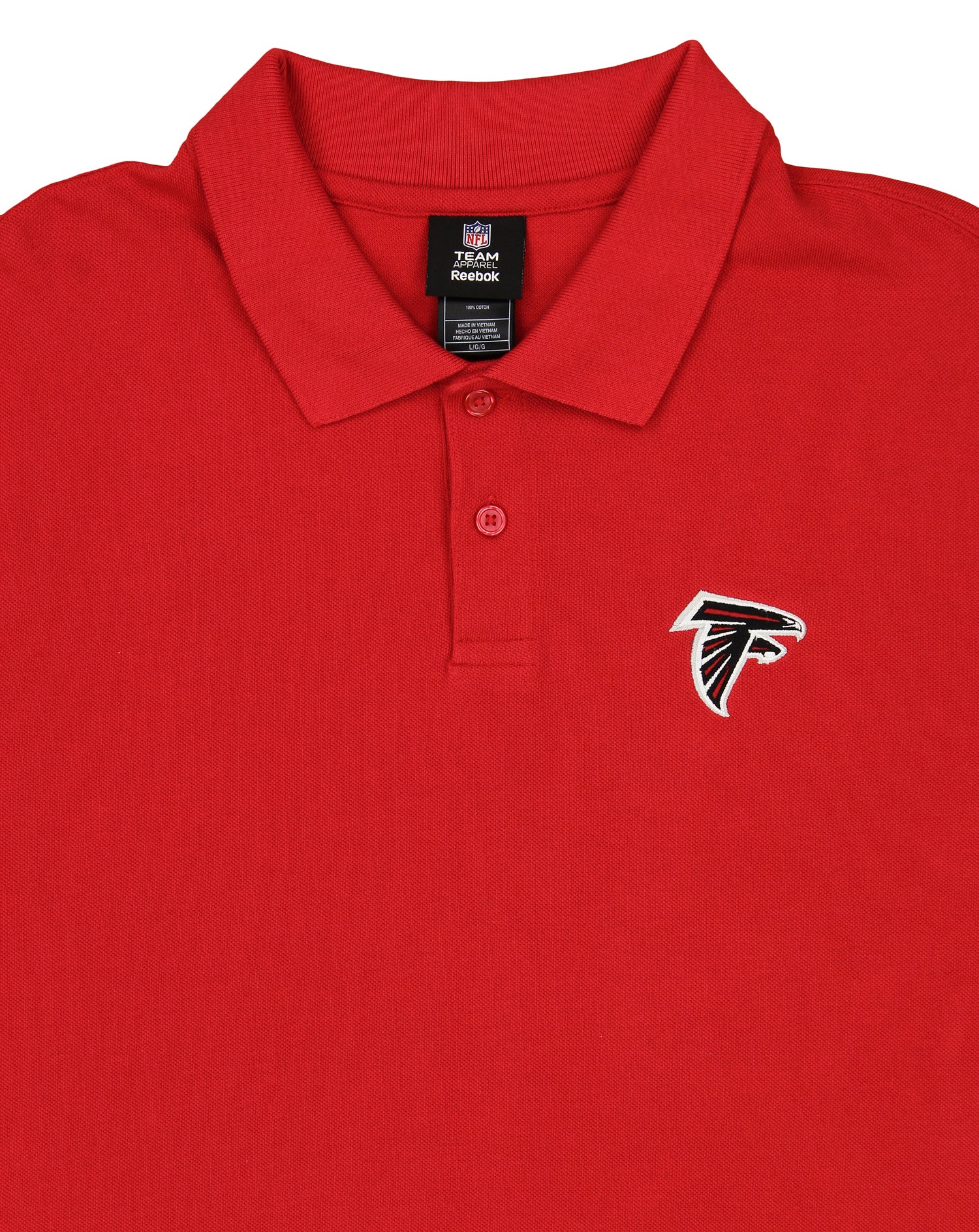 NFL Team Apparel Atlanta Falcons Men’s White Long Sleeve Shirt Size L