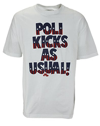 Nike Men's Poli-Kicks As Usual Shirt Tee Top, White