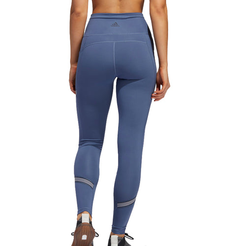 Adidas Women's Believe This 3-Stripes Athletic Leggings, Tech Ink