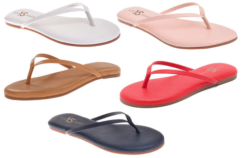 Yosi Samra Women's Roee Leather Flip Flops, Color Options