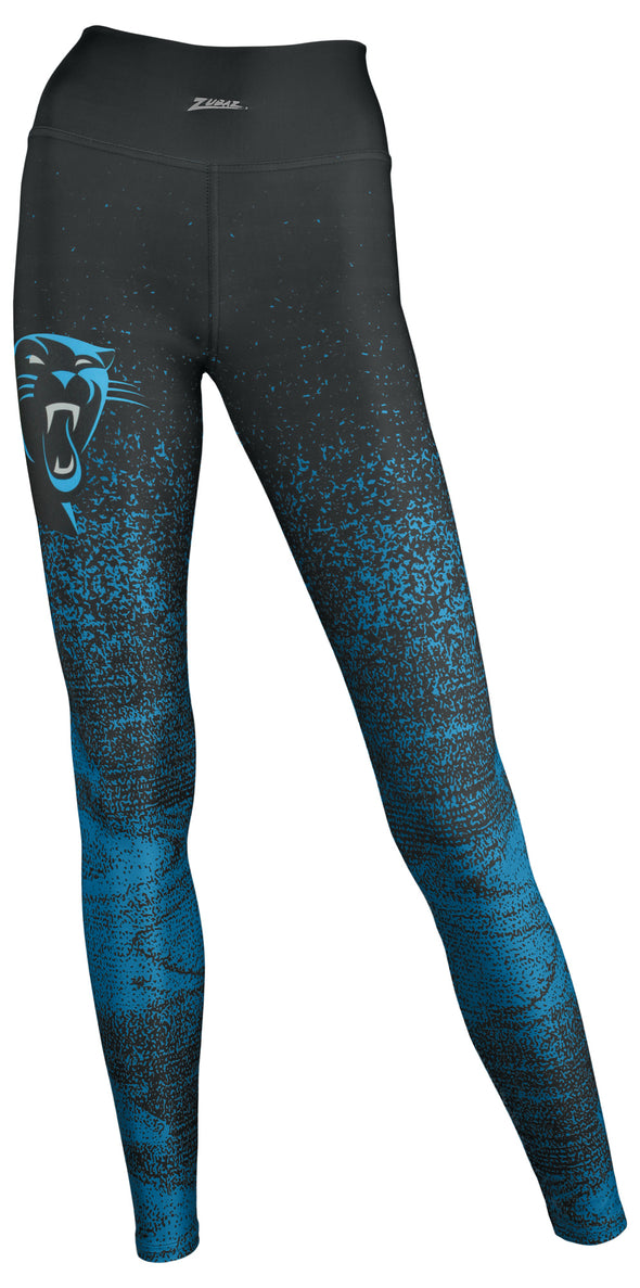 Zubaz NFL Women's Carolina Panthers Static Fade Leggings