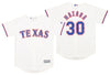 Outerstuff MLB Youth Texas Rangers Nomar Mazara #30 Cool Base Home Jersey
