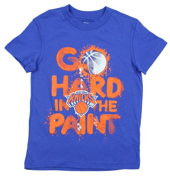 NBA Basketball Youth New York Knicks Hard in the Paint Shirt - Blue