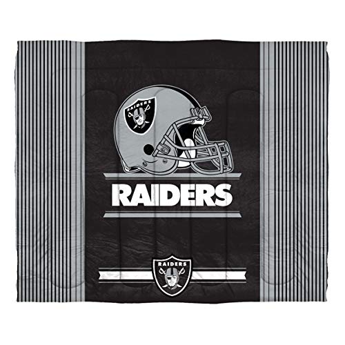 Northwest NFL Las Vegas Raiders Safety FULL/QUEEN Comforter and Shams