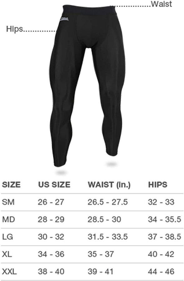 Zubaz NFL Men's Kansas City Chiefs Active  Compression Black Leggings