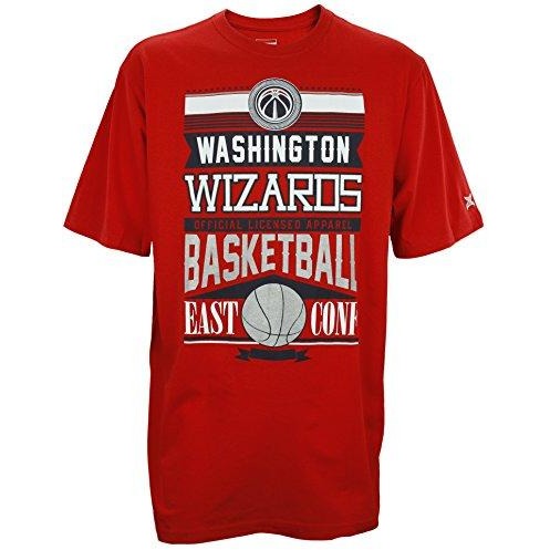 Zipway NBA Basketball Men's Big & Tall Washington Wizards Graphic Tee T-Shirt, Red
