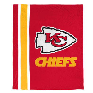 FOCO NFL Kansas City Chiefs Plush Soft Micro Raschel Throw Blanket, 50 x 60