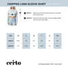 Certo By Northwest NFL Women's Denver Broncos Central Long Sleeve Crop Top, Navy