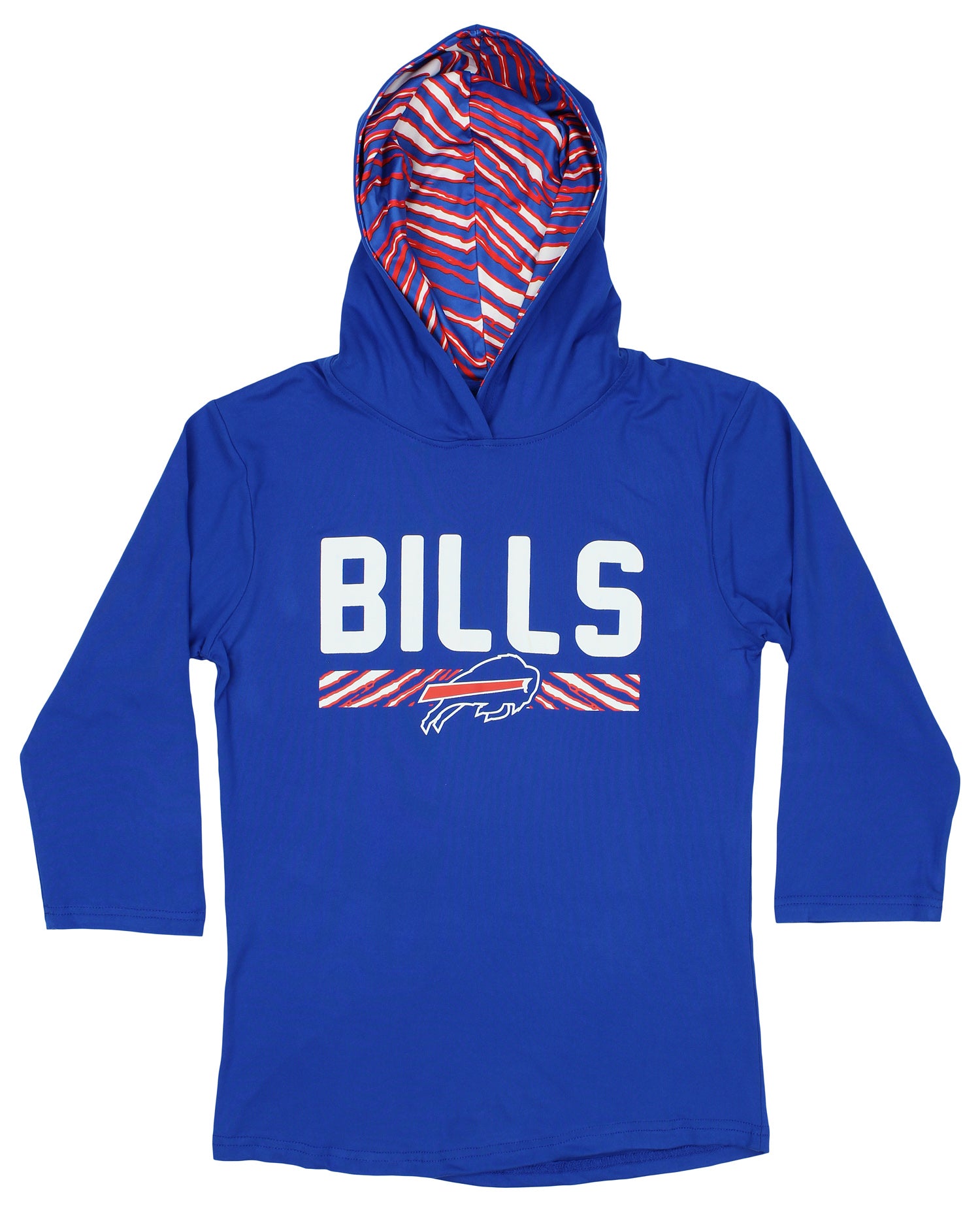Buffalo Bills Zubaz Hoodie Zubaz NFL Women's Buffalo Bills 3/4