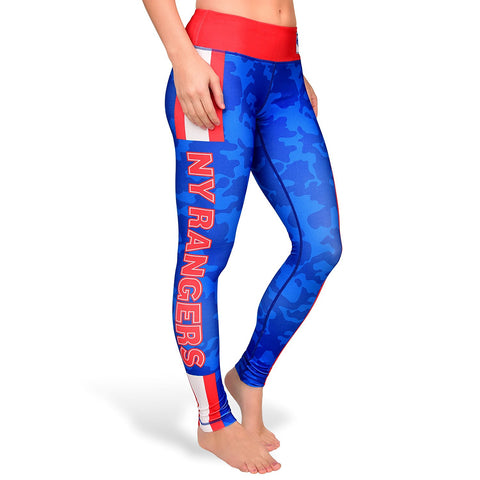 Forever Collectibles NHL Women's New York Rangers Stripe Leggings