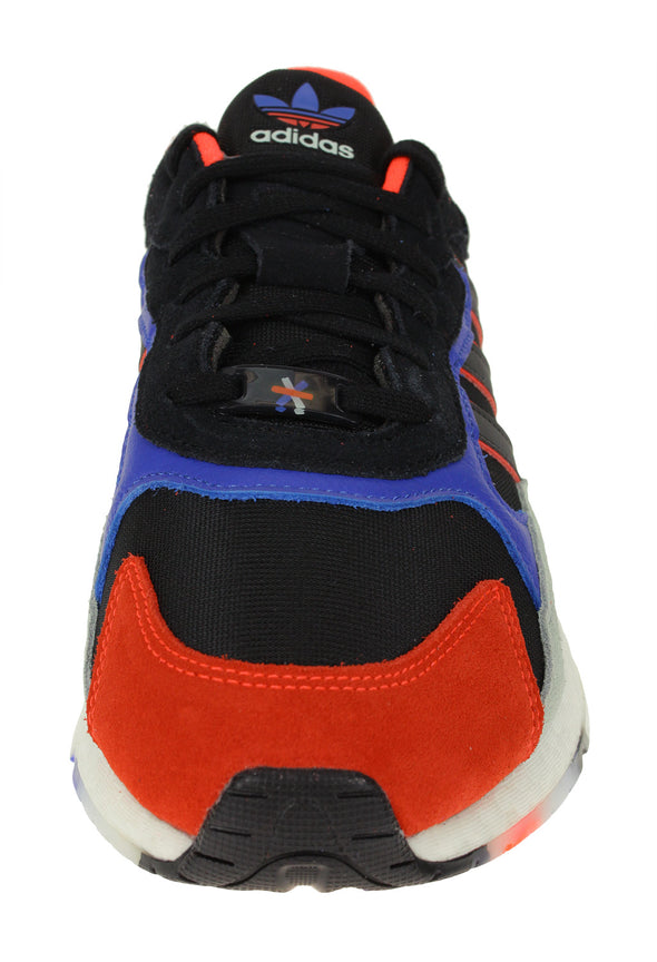 Adidas Men's Tresc Run Casual Sneakers, Core Black/Solar Red/Hi Res Blue