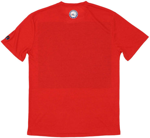 FISLL NBA Basketball Men's Philadelphia 76ers Short Sleeve Perforated T-Shirt