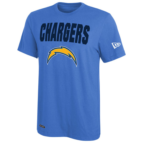 New Era NFL Men's Los Angeles Chargers 50 Yard Line Short Sleeve T-Shirt