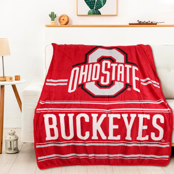 Northwest NCAA Ohio State Dual Vision Silk Touch Throw Blanket, 45x60