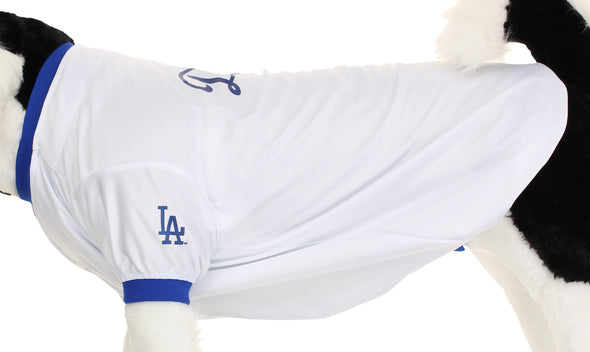 Sporty K9 MLB Los Angeles Dodgers Baseball Dog Jersey, White