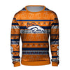 Forever Collectibles NFL Men's Denver Broncos Hanukkah Ugly Crew Neck Sweater