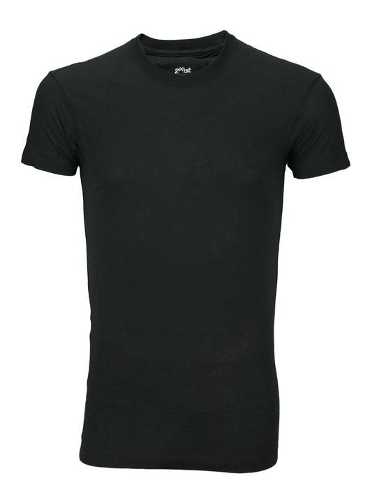 2xist Men's Slim Fit Pima Crew Neck Shirt Top Tee, Black