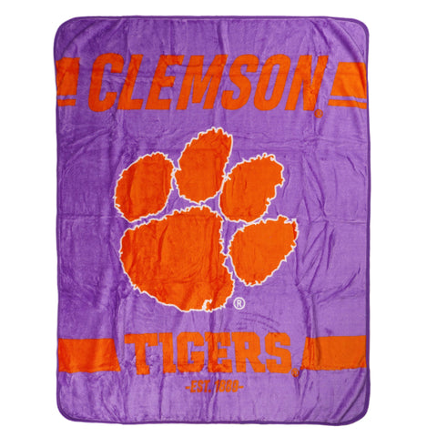Northwest NCAA Clemson Tigers Legion Raschel Throw, 50" x 60"
