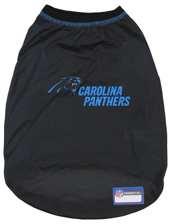 Zubaz X Pets First NFL Carolina Panthers Team Pet T-Shirt For Dogs