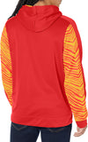 Zubaz NFL Men's Kansas City Chiefs Team Color with Zebra Accents Pullover Hoodie