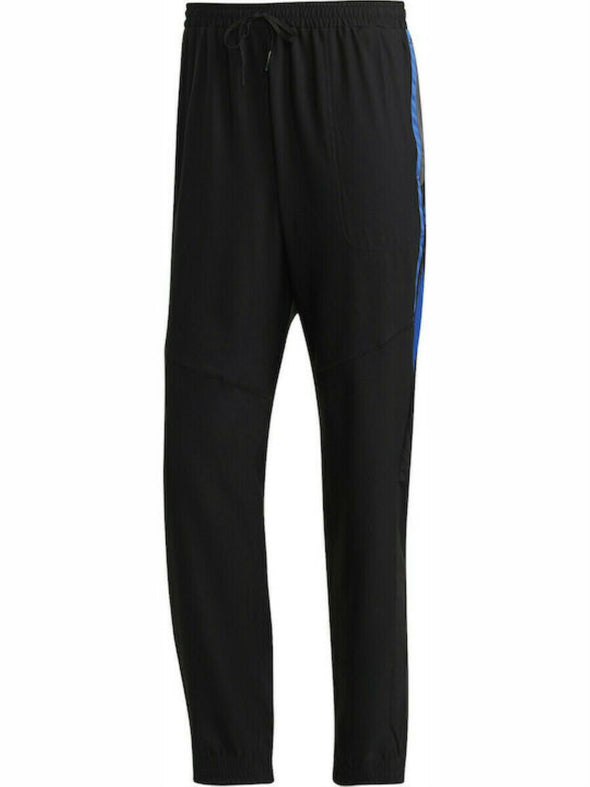 Adidas Men's Designed to Move Sport Pant, Black/Royal Blue