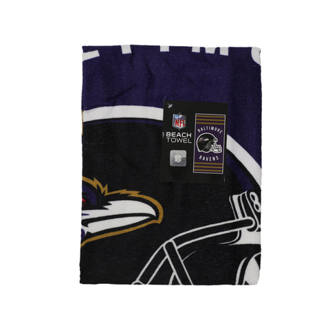 Northwest NFL Baltimore Ravens "Stripes" Beach Towel, 30" x 60"