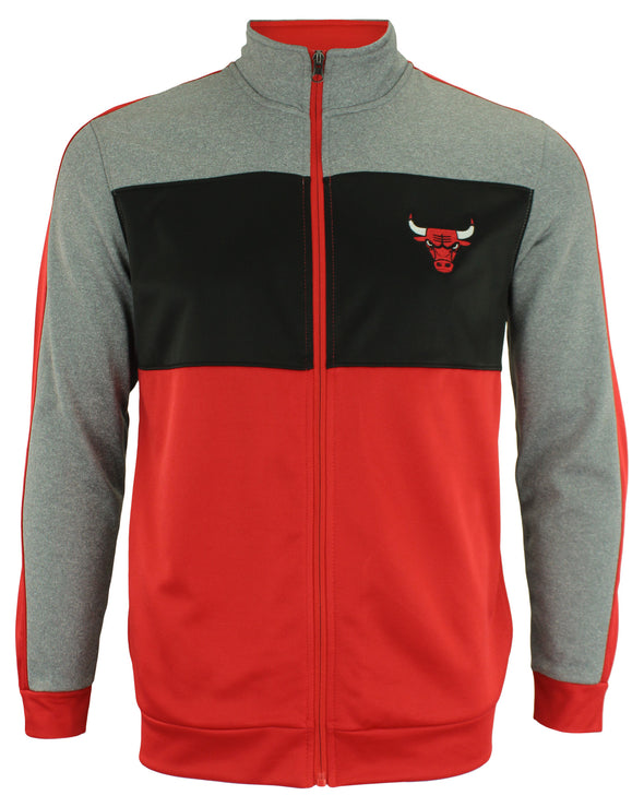 OuterStuff NBA Youth Chicago Bulls Performance Full Zip Stripe Jacket