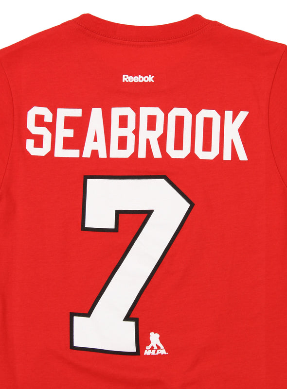 Reebok NHL Big Boys Youth Chicago Blackhawks Brent Seabrook #7  Short Sleeve Tee, Red