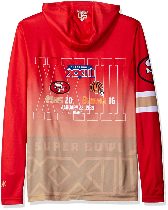 FOCO NFL Men's San Francisco 49ers Super Bowl XXIII Champions Hoodie Tee