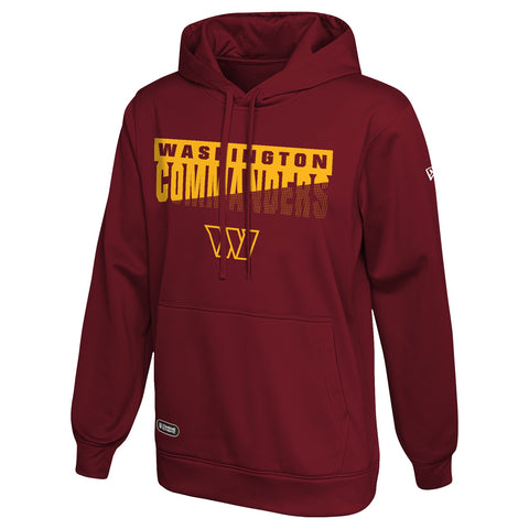 New Era Washington Commanders NFL Men's Scoreboard Pullover Performance Hoodie, Burgundy