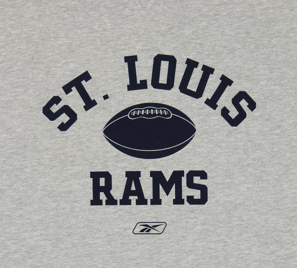 Reebok NFL Men's St. Louis Rams Crew Fleece Sweatshirt, Grey