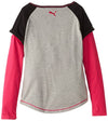 Sports Lifestyle by PUMA Kids / Youth Girls Cuffed Raglan Slider Layered Shirt