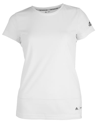adidas Big Girls Youth Parley for The Oceans Climacool Tee, White