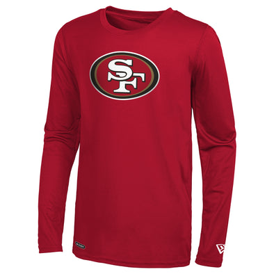 New Era NFL Men's San Francisco 49ers Stadium Logo Long Sleeve Performance Shirt