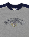 Mighty Mac Nashville Predators NHL Big Boys Youth Short Sleeve Mesh Knit Shirt, Grey (Large 16-18)