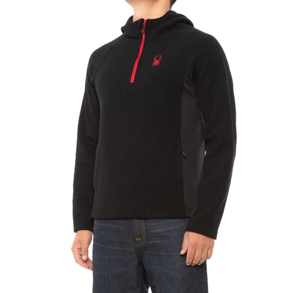 Spyder Men's Boundless Half Zip Pullover Hooded Sweater, Color Options