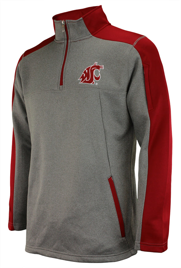 Outerstuff NCAA Men's Washington State Cougars Performance Poly Fleece 1/4 Zip Up