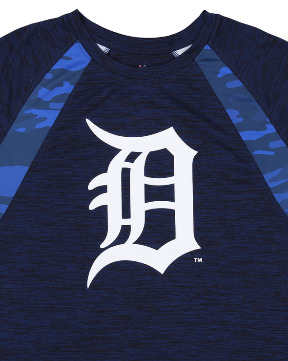 Baseball MLB Men's Detroit Tigers Tonal Camo Space Dye Tee Shirt