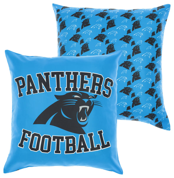 FOCO NFL Carolina Panthers 2 Pack Couch Throw Pillow Covers, 18 x 18