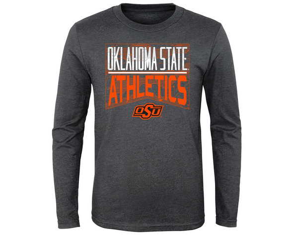 Outerstuff NCAA Youth (4-20) Oklahoma State Cowboys Performance L/S Energy Tee