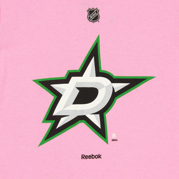 Reebok NHL Youth Girls Dallas Stars Team Logo Tee, Pink