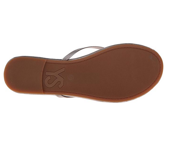 Yosi Samra Women's Roee Flip Flop, Pewter