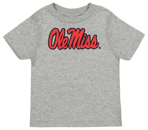 Outerstuff Mississippi Ole Miss Rebels NCAA Toddler Goal Line Stand 3 in 1 Combo Tee, Navy/Grey