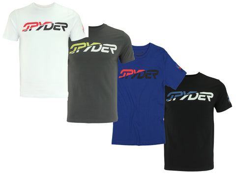 Spyder Men's Athletic Short Sleeve Graphic Cotton T-Shirt, Color Variation