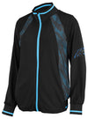 Zubaz NFL Women's Carolina Panthers Elevated Full Zip Viper Accent Jacket