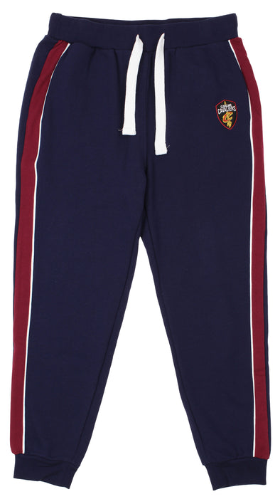 FISLL NBA Men's Cleveland Cavaliers French Terry Jogger with Piping