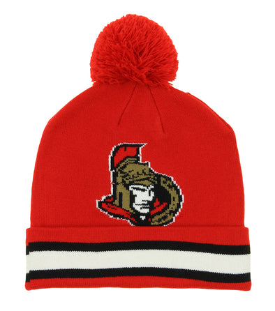 REEBOK NHL Youth Ottawa Senators Cuffed Knit Hat With Pom