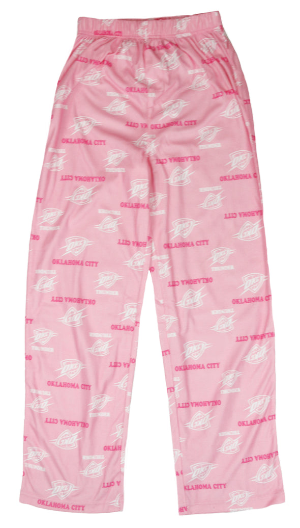 NBA Basketball Youth Girls Oklahoma City Thunder Lounge Pajama Pants, Pink
