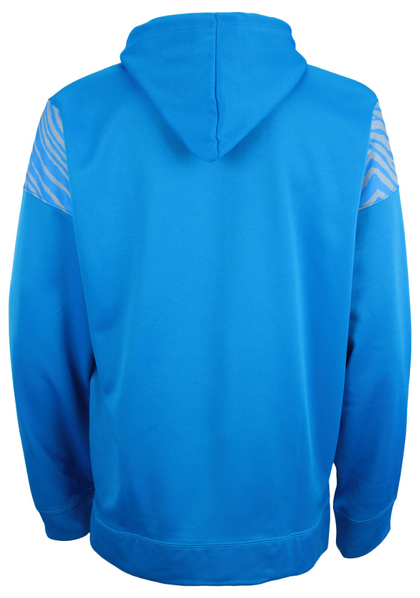 Zubaz Detroit Lions NFL Men's Full Zip Hoodie with Zebra Print Details